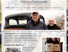 Tablet Screenshot of dineenvineyards.com